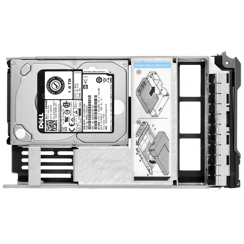 GP3FR LFF  DELL HDD 1.8TB 10K SAS 12G 2.5 SFF IN 3.5 LFF